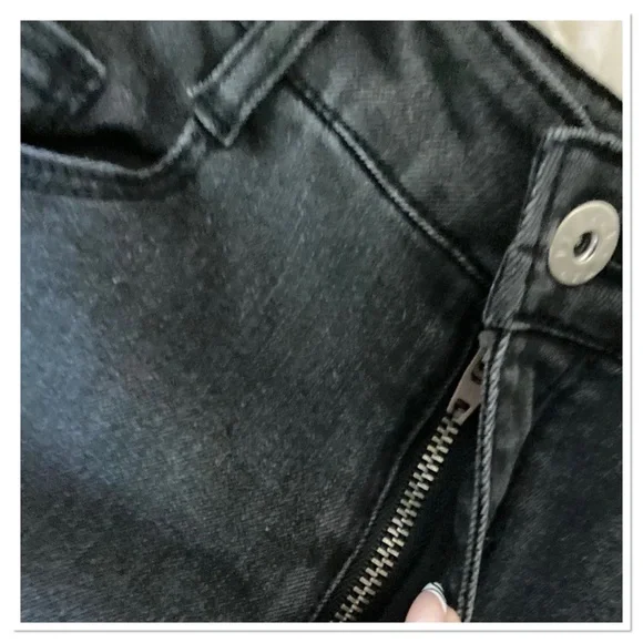 Ikks Flare Jeans Black Wash Size 24 - Picture 4 of 8